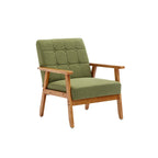 Fauteuil d'appoint capitonné 28,74 avec cadre en bois massif