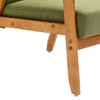 Fauteuil d'appoint capitonné 28,74 avec cadre en bois massif