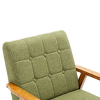 Fauteuil d'appoint capitonné 28,74 avec cadre en bois massif