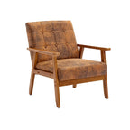 Fauteuil d'appoint capitonné 28,74 avec cadre en bois massif