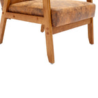 Fauteuil d'appoint capitonné 28,74 avec cadre en bois massif
