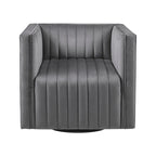 Fauteuil pivotant capitonné