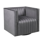 Fauteuil pivotant capitonné