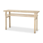 Petite console en bois blond