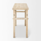 Petite console en bois blond