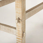 Petite console en bois blond