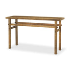 Petite console en bois blond