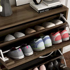 Étagère à chaussures 2 niveaux Meuble à chaussures Gain de place