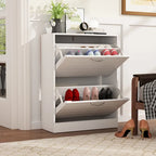 Étagère à chaussures 2 niveaux Meuble à chaussures Gain de place