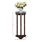 Table d'appoint ronde en marbre, Merlot