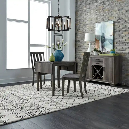 Copper Grove Tanners Creek Greystone 3 Piece Drop Leaf Set
