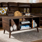 Table basse finition noyer