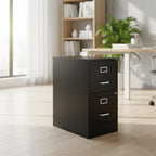 Space Solutions 22 Deep 2-drawer Metal File Cabinet, Black