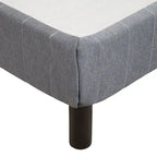 Cadre de lit très grand avec sommier tapissier renforcé et matelas à ressorts métalliques