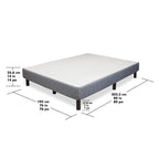 Cadre de lit très grand avec sommier tapissier renforcé et matelas à ressorts métalliques