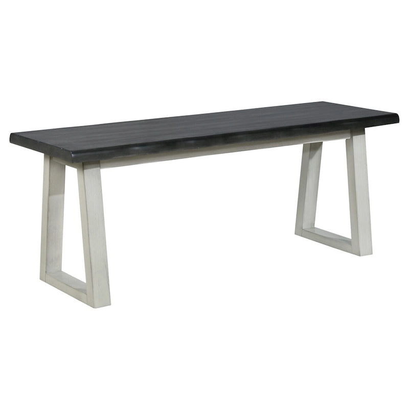 Banc, avec une finition rustique couleur sable