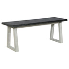 Banc, avec une finition rustique couleur sable