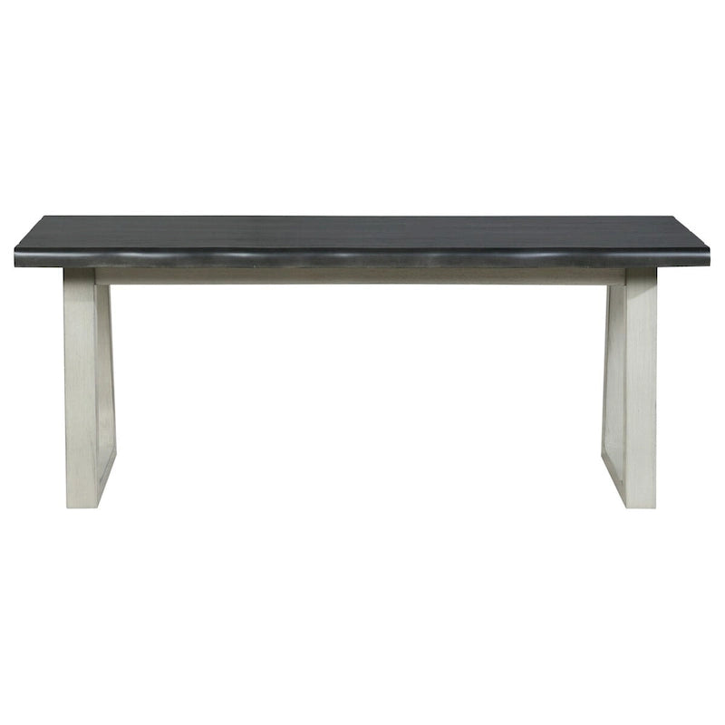 Banc, avec une finition rustique couleur sable