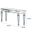 Table basse en bois sculpté, brun cerise