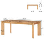 Bureau informatique de 157 cm, bureau de direction en bois pour bureau à domicile