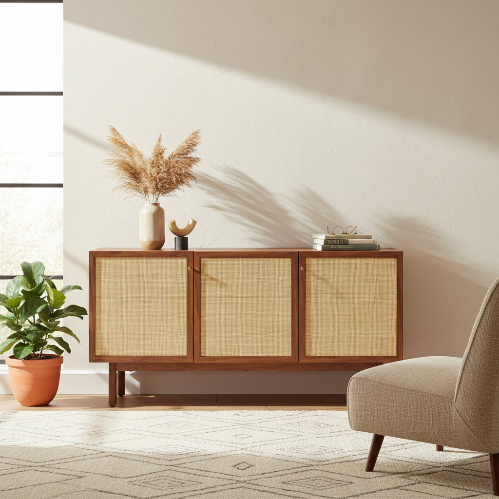 Buffet/Meuble TV 3 portes - 54L x 19P x 30H